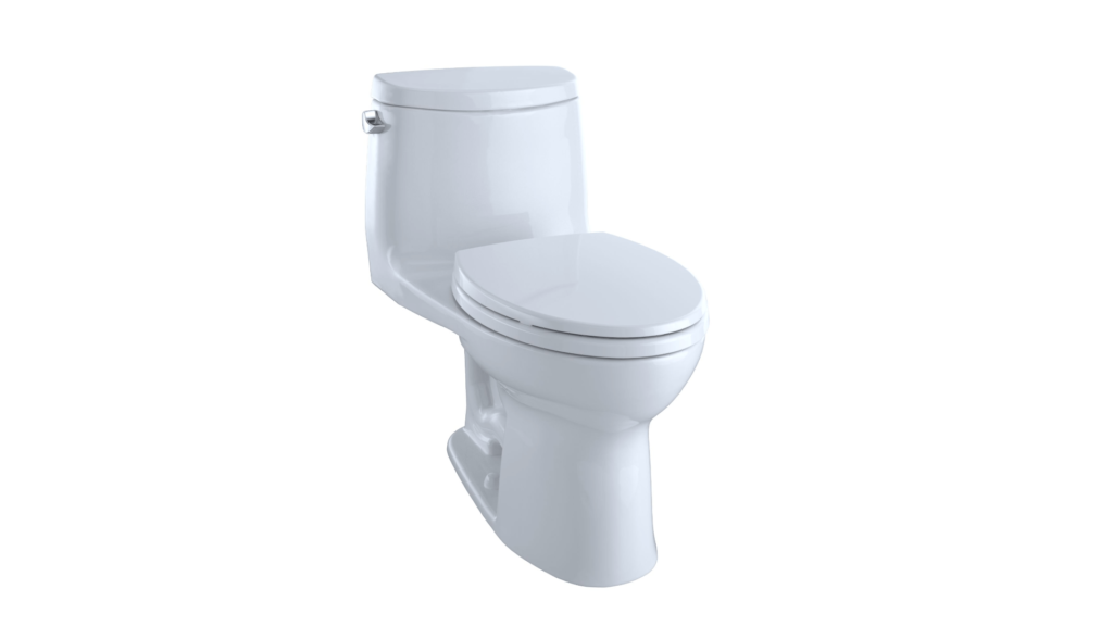 TOTO MS604114CEFG#01 UltraMax II One-Piece Elongated Universal Height Toilet 