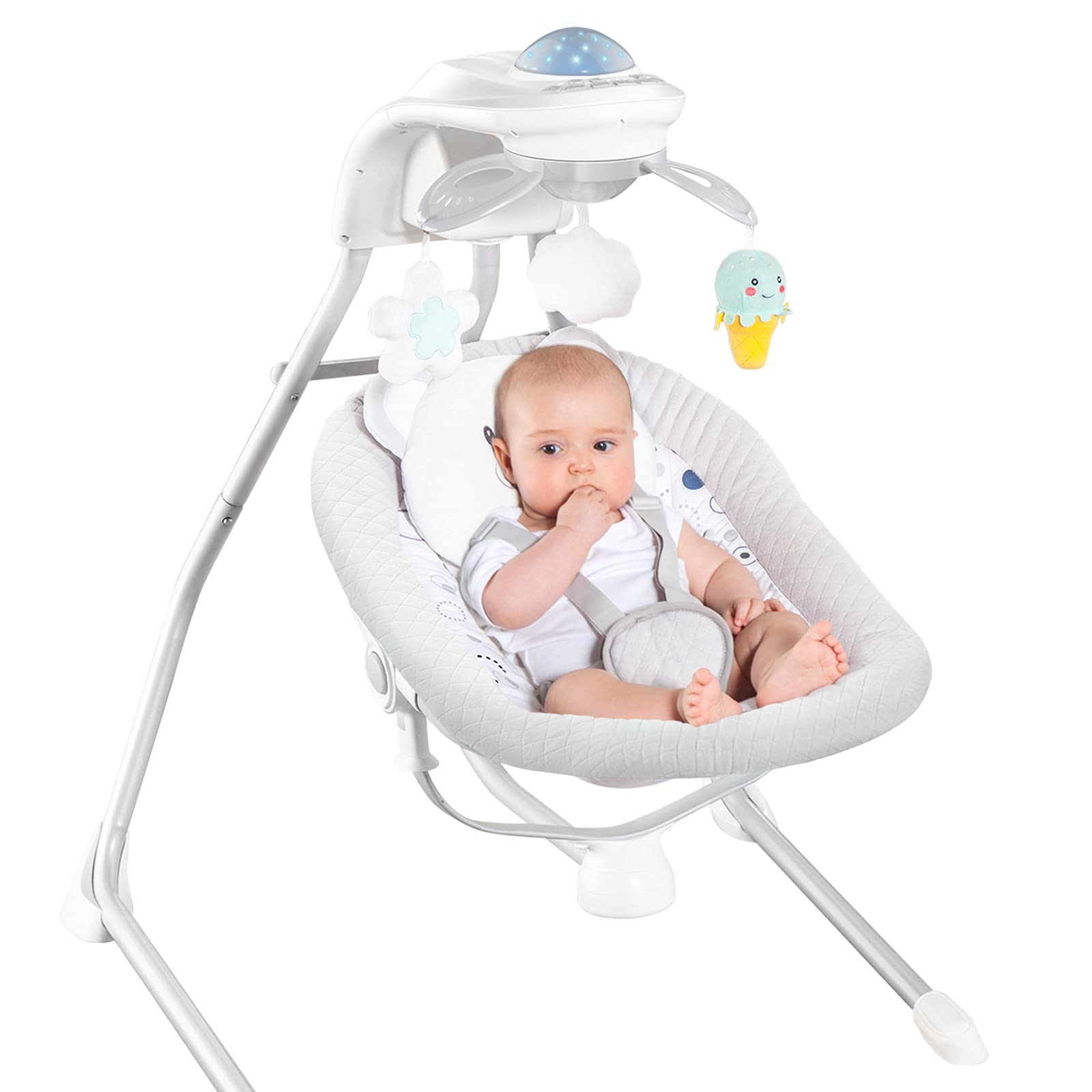 RONBEI Electric Baby Cradle Swing