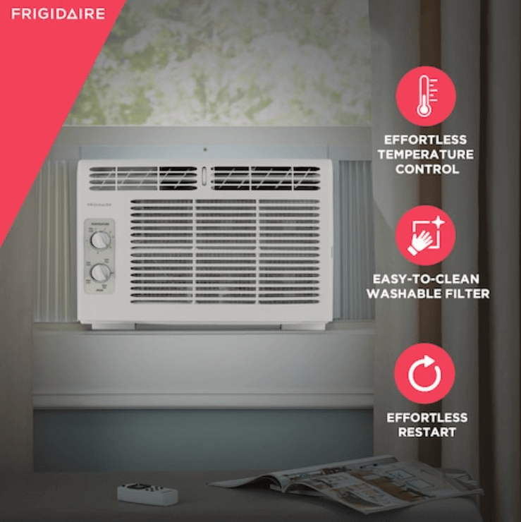 Frigidaire FFRA051WAE Window-Mounted Mini-Compact Air Conditioner