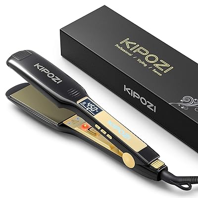 KIPOZI Professional Titanium Flat Iron Hair Straightener K-139