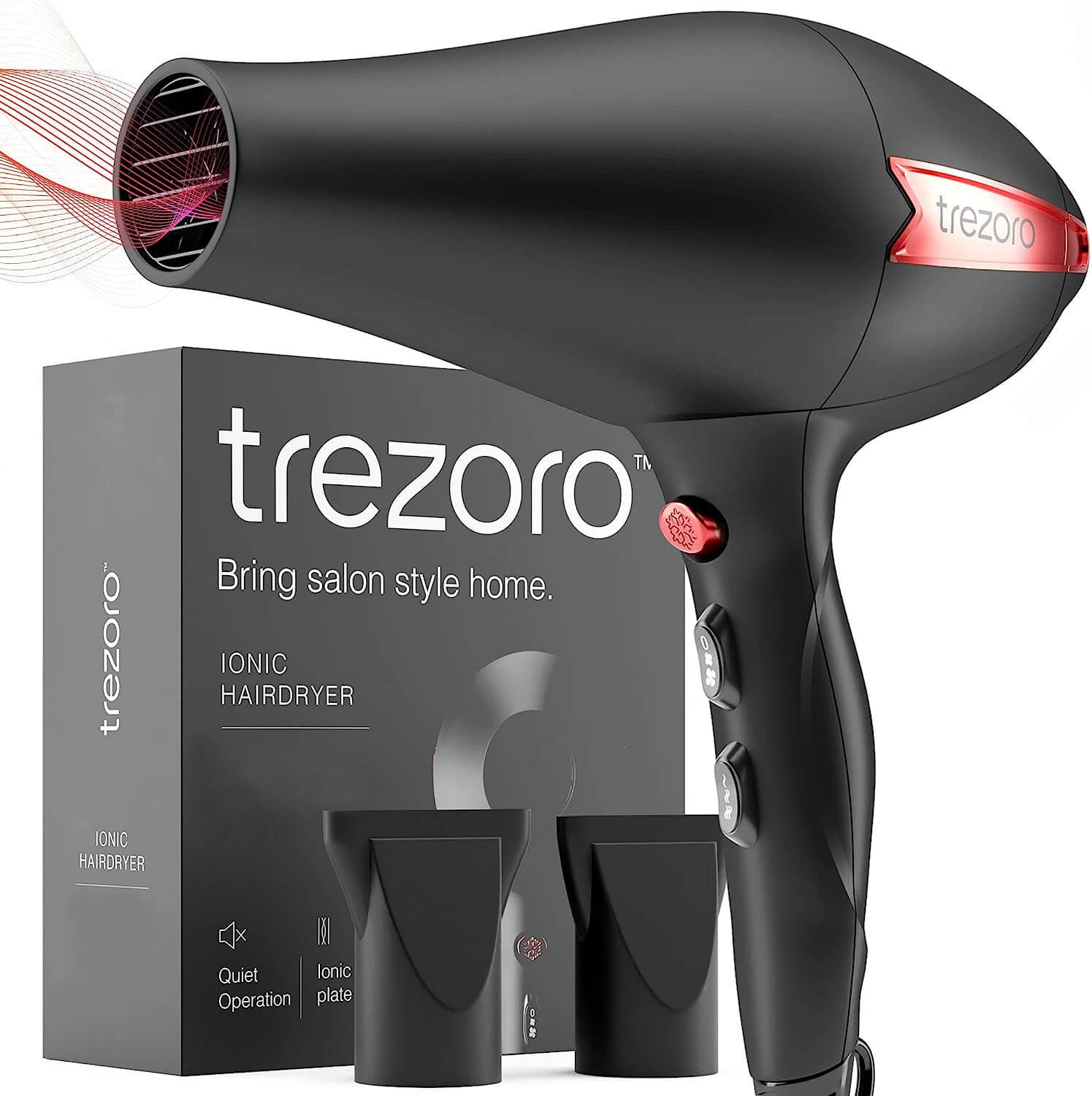 TREZORO Professional Ionic Salon Hair Dryer 