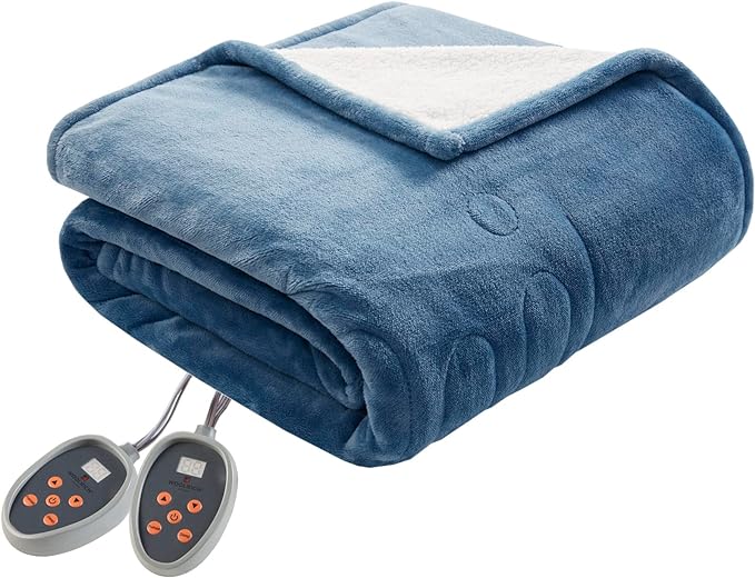 Woolrich Heated Plush To Berber Electric Blanket