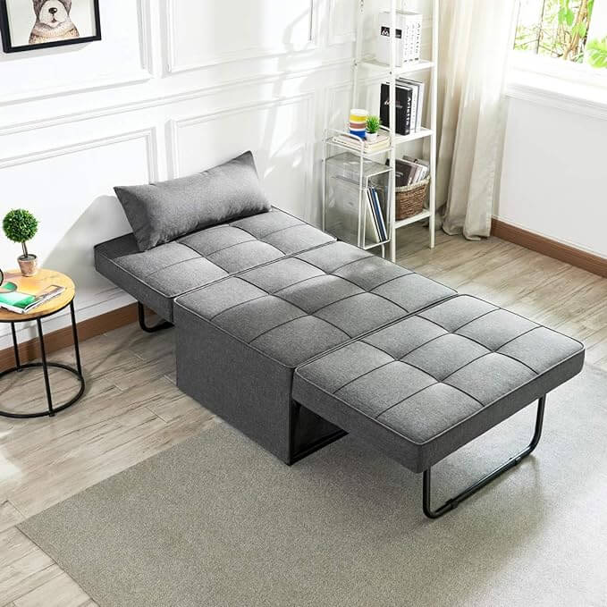 Vonanda Convertible Chair 4 in 1 Multi-Function Folding Ottoman Sofa Bed