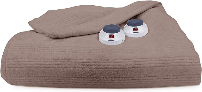 Soft Heat By Perfect Fit Ultra Soft Plush Electric Heated Warming Blanket 