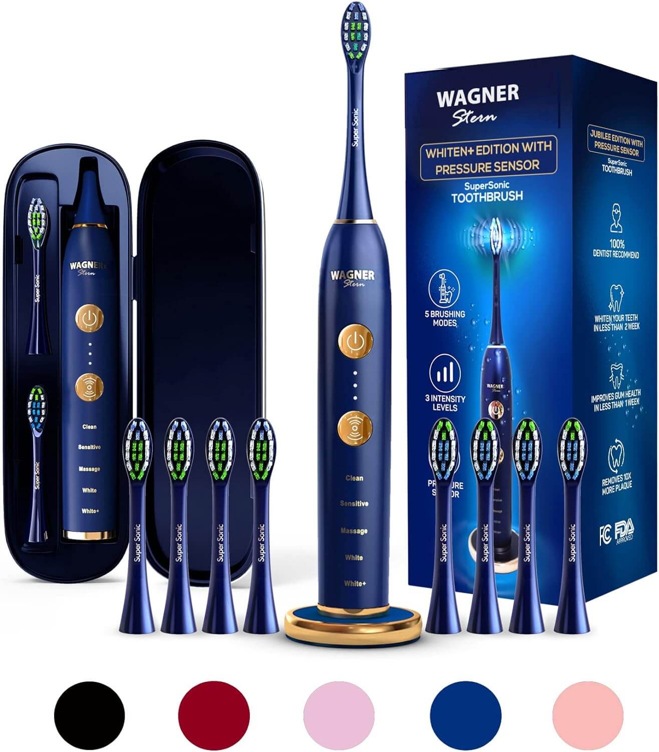 WAGNER Switzerland WHITEN+ EDITION Smart Electric Toothbrush