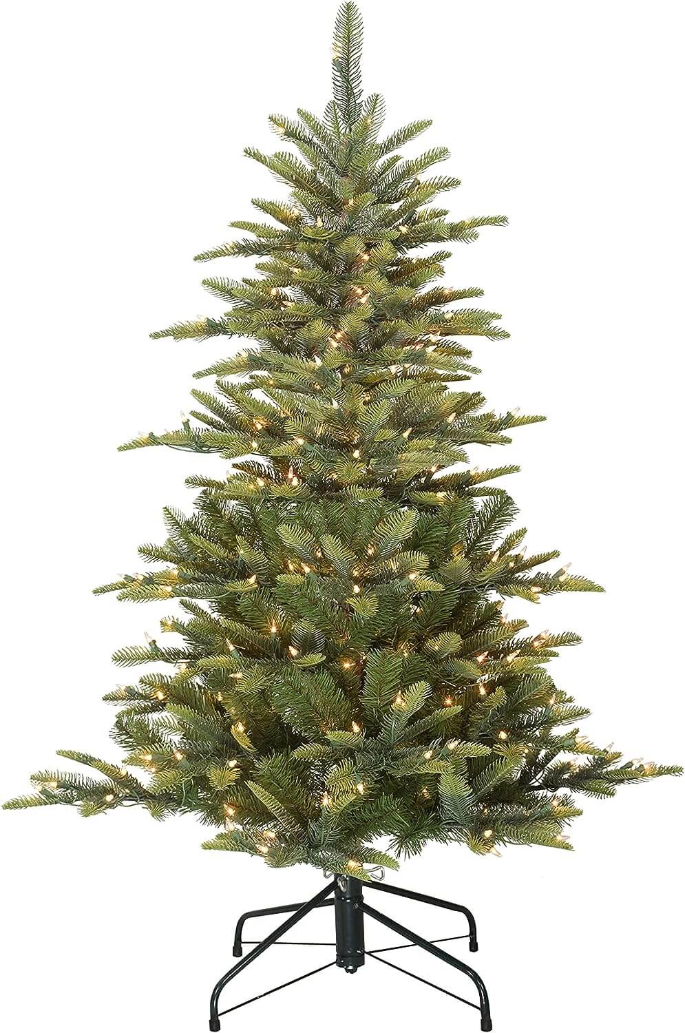 Puleo International Pre-Lit Aspen Fir Artificial Christmas Tree