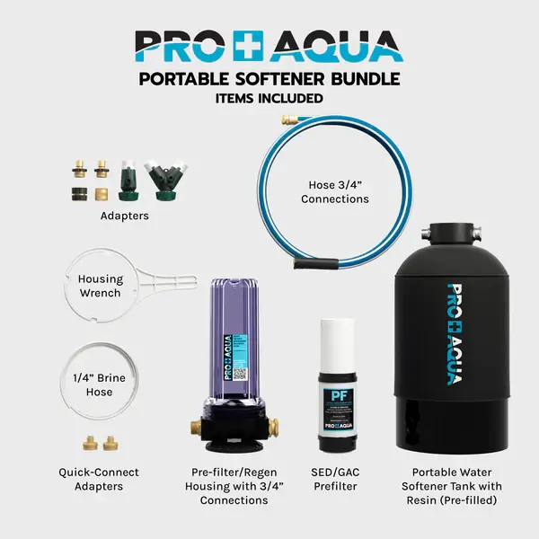 PRO+AQUA Portable Water Softener FBA-WS-P-16