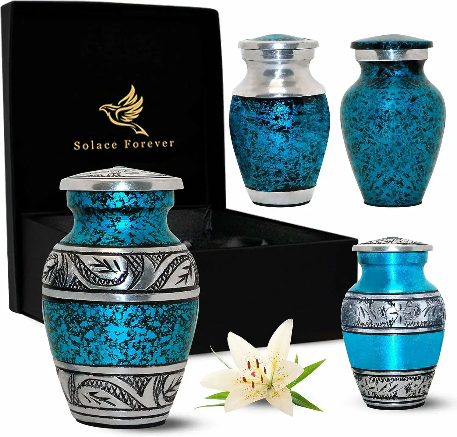 Solace Forever Blue Keepsake Small Urns